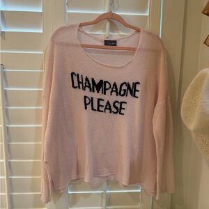 Wooden Ships Pink Sweater - Champagne Please
